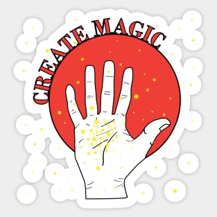 Create magic with your hands Sticker